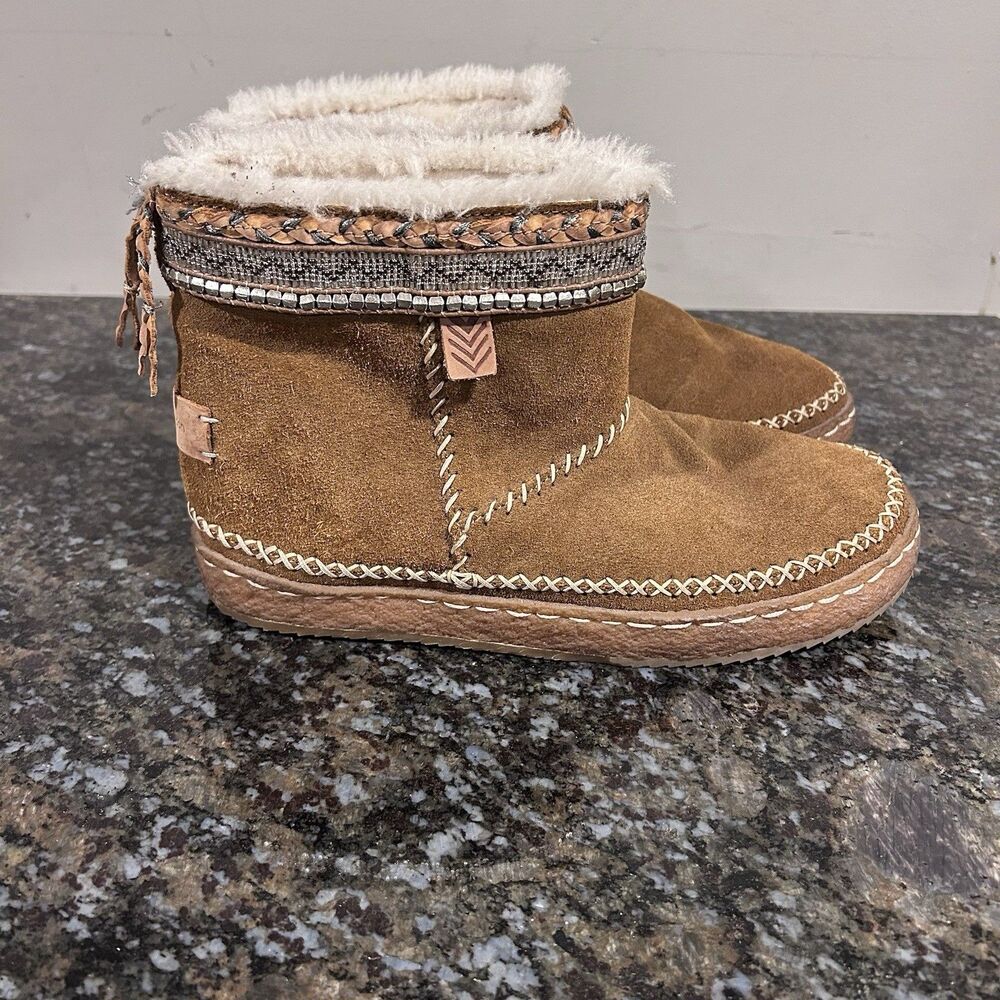 Laidback London Nyali Ankle Boots Suede Embellished US Womens 8 - 8.5 Euro 39